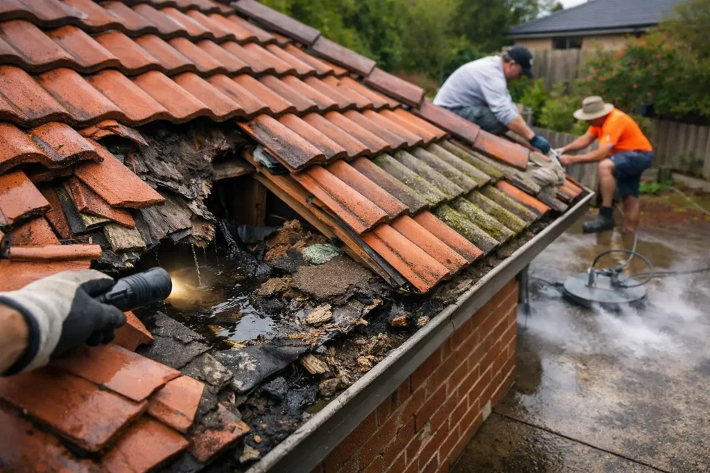 A Leaking Tile Roof Example: What Caused It?